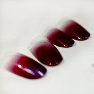 EVTECH(TM) 24 Pcs Nail Decals French Artificial Full Cover False Nails Round Head Nail Art Tips Fashion Style... N33