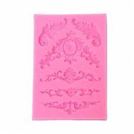 UR Bakeware Silicone Sculpted Flower Lace Mould Candy Jello 3D Cake Mold N2