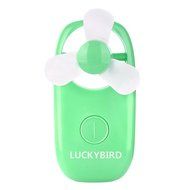 Luckybird Hand Held Fan -Safe for Kids, Battery Operated Mini Air Fan - Perfect for Home, Outdoors, or Travel... N6