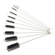Mmei Bottle &amp; Tube Brush Cleaning Brushes Nylon Tube Brushes stainless steel handle for Drinking Straws Glasses...