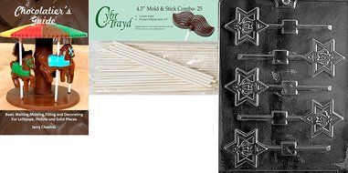 Cybrtrayd R048 Torah Crown Lolly Chocolate Candy Mold with Exclusive Cybrtrayd Copyrighted Chocolate Molding Instructions...