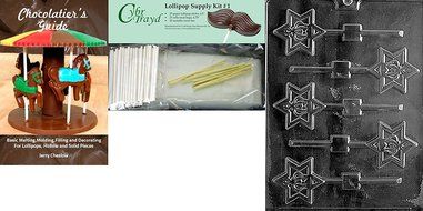 Cybrtrayd R048 Torah Crown Lolly Chocolate Candy Mold with Exclusive Cybrtrayd Copyrighted Chocolate Molding Instructions... N2