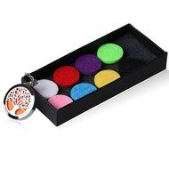 Fragrance Scented Necklace, Essential Oil Diffuser Necklace Perfume Locket for Girls or Women Gift Set Hypo-Allergenic... N9