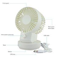 Welltop USB Mini Fan 2 Speed Modes Dual Blades Mini Desk Fan Oscillating Table Fan USB Fan Adjustable Small Personal... N4