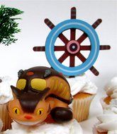 TOTORO and FRIENDS 18 Piece Birthday CUPCAKE Topper Set Featuring 14 Random Totoro and Friends Figures - Decorative... N2