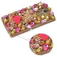 LG G5 Case, LG G5 Bling Case-Spritech(TM) 3D Handmade Colorful Diamond Bling with Butterfly Flower Decoration... N47