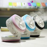 Mini Handheld USB Misting Fan Rechargeable Cooling Fan Humidification Fan Home Black N8
