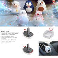 Car Air Freshener [Cool Aqua] Bullsone Pola Family Refillable Vent Clip Skull + 1 Extra Refill - 100% Natural... N6