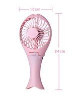 Touchshop Portable Folding USB Fish Shaped Fan Stepless-speed Quiet Operation Desktop Fan Handheld Size with USB... N12