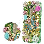 LG G5 Case, LG G5 Bling Case-Spritech(TM) 3D Handmade Colorful Diamond Bling with Butterfly Flower Decoration... N54