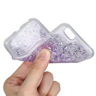 iPhone 7 Case, iPhone 7 Glitter Case, PHEZEN Luxury Bling Glitter Gold Foil Embedded Clear Rubber Gel Flexible... N6