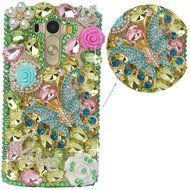 LG G5 Case, LG G5 Bling Case-Spritech(TM) 3D Handmade Colorful Diamond Bling with Butterfly Flower Decoration... N56
