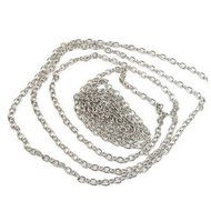 TOOGOO 2 METRES SILVER PLATED CHAIN FINDINGS JEWELRY MAKING