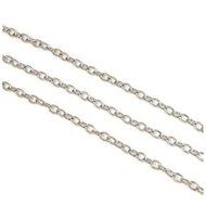 TOOGOO 2 METRES SILVER PLATED CHAIN FINDINGS JEWELRY MAKING N2
