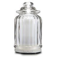 AromaAllure Glass Ultrasonic Aromatherapy Diffuser, White Glass Diffuser for Home, Office, Car, Travel