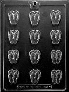 Bite Size Flip Flops Chocolate Mold Candy Soap m20