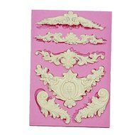 Sher Silicone Cake Border Mold European Lace Silicone Mold For Cupcake Decorating Chocolate Arts &amp; Crafts Kitchen...