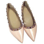 Yaheeda Fashion Flat Wild Rivet Shallow Mouth Women's shoes with pointed N14