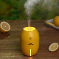 Alonea Portable USB Humidifier Air Purifier Steam Diffuser Mist Office Room (Yellow) N12
