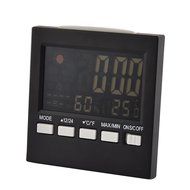 uxcell Electronic LCD Back Light Digital Alarm Snooze Temperature Humidity Meter Weather Station N3