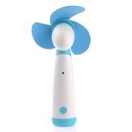 VORCOOL YGH365B Mini Handheld Fan - Soft Foam Blades - Battery Operated - Blue N6
