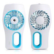 Rechargeable Handheld USB Mini Humidifier Fan Quiet for Baby (Green) N3