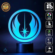 Star Wars Rebel Alliance Lighting Decor Gadget Lamp + Sticker Decor for Perfect Set, Awesome Gift (MT027) N5