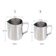Anself Stainless Steel Milk Frother Pitcher Milk Foam Container Measuring Cups Coffe Appliance N2
