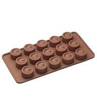 Sorbus&reg; Round Silicone Mold for Chocolate Jelly and Candy - 15-piece Per Mold (Set of 2)