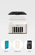 iwish The fifth generation Mini Portable USB Rechargeable Hand Held Air Conditioner Summer Cooler Fan Black N10