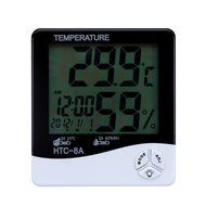 Ticent Digital Indoor Thermometer Hygrometer Humidity Monitor with Alarm Clock and Date