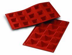 Silikomart SF007/C Silicone Classic Collection Mold Shapes, Pyramid, Large
