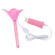 Leewa USB Mini Clover Portable Cool Mist Aroma Humidifier for Office , Home (Pink) N2