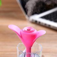 Leewa USB Mini Clover Portable Cool Mist Aroma Humidifier for Office , Home (Pink) N4