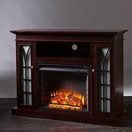 Upton Home Longford Espresso Media Electric Fireplace N3