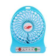 Findway Mini USB Fan 4-inch Vanes 3 Speeds Portable 18650 lithium-ion Rechargeable Battery or Electric-Powered...