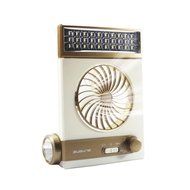 FICBOX&reg; 3 in 1 Multi-function Portable Mini Fan LED Table Lamp Flashlight Solar Light for Home Camping Traveling... N7