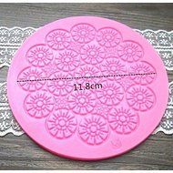 Sher Round Flower Lace Shaped Fondant Cake Chocolate Silicone Mold/Decoration Tools N2