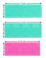 Embossing Lace Fondant Moulds, Multi Circle Flowers Lace Mat Wedding Cake Decoration Tool, Rattan Shaped Sugar...