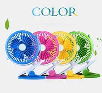 LOHOME&reg; 360 Degree Rotation Fan, Portable Mute Desktop Fan for PC Laptop Notebook Electronic Rechargeable Cooling... N6