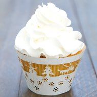 KwikCake Mini Christmas Cupcake Wrappers x 50pcs. Choose from 2 Xmas holders.