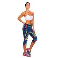 PHOTNO High Waist Fitness Yoga Sport Pants Printed Stretch Cropped Leggings