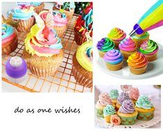 Joiedomi 51 Pieces Cake Icing and Decorating Kit Including 12 Stainless Steel Icing Tips, 25 Disposable Decorating... N2