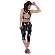 PHOTNO High Waist Fitness Yoga Sport Pants Printed Stretch Cropped Leggings N3