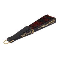 Folding Hand Fan Embroidered Sequin Wedding Prom Dance (Red) N13