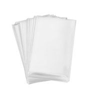 200 Clear Treat Bags 6x9 with 4" Twist Ties 6 Mix Colors - Thick OPP Plastic Bags for Wedding Cookie Birthday... N3