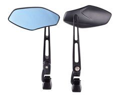 Universal Black Aluminum Motorcycle Sports Bike Custom Racing Rearview Mirrors