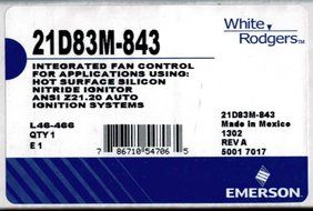 Emerson 21D83M-843 Integrated Furnace Control Kit N2