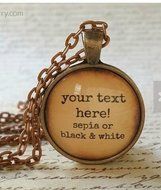 Personalized glass dome necklace, your text, customized necklaces, gift ideas, wedding party, Christmas, customized...