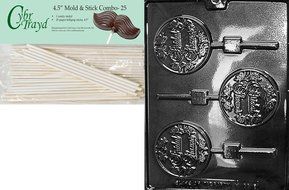 Cybrtrayd W066 Bridal Shower Pops Chocolate Candy Mold with Exclusive Cybrtrayd Copyrighted Chocolate Molding...